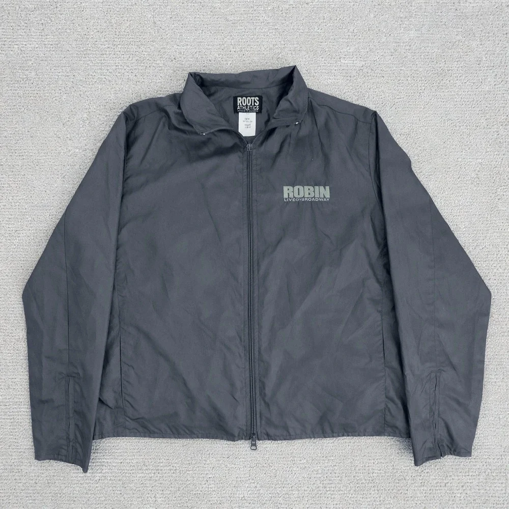 Robin Williams Live on Broadway HBO Crew Jacket L 2002 Roots Athletics Grey